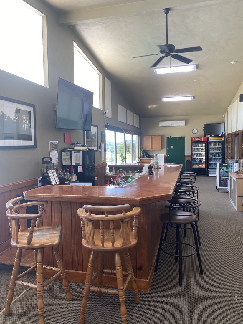 The clubhouse bar